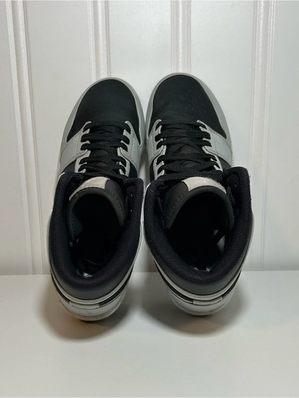 Jordan 1 mid td cleats shadow 2.0 black grey white football